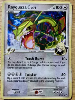 Pokemon Rayquaza C Supreme Victors 8/147 Holo Rare 100 HP English 2009 - Image 1