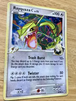Pokemon Rayquaza C Supreme Victors 8/147 Holo Rare 100 HP English 2009 - Image 2