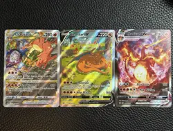 Pokemon Premium Collection Box Promo Charizard V, VMAX, VSTAR Holo Lot - Image 1