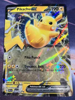 Pokemon TCG Pikachu ex 063/193 S&V Paldea Evolved Double Rare NM - Image 2