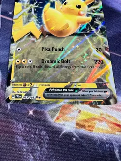 Pokemon TCG Pikachu ex 063/193 S&V Paldea Evolved Double Rare NM - Image 3