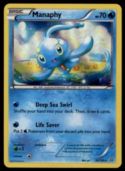 2015 XY - Primal Clash Manaphy Basic/Rare Holo #56 - Image 1