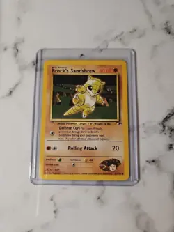 2000 POKEMON GYM HEROES 71 BROCK'S SANDSHREW LP - Image 1