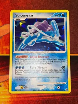 Suicune Holo Cracked Ice 19/132 Promo 2007 Pokemon Diamond Pearl Secret Wonders - Image 1