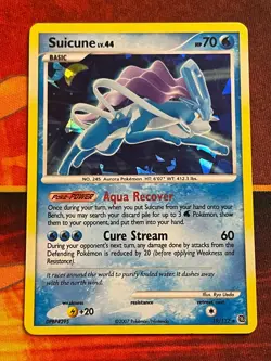 Suicune Holo Cracked Ice 19/132 Promo 2007 Pokemon Diamond Pearl Secret Wonders - Image 2