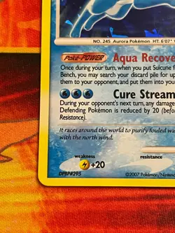 Suicune Holo Cracked Ice 19/132 Promo 2007 Pokemon Diamond Pearl Secret Wonders - Image 5