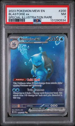 2023 Pokemon Mew En-151 Special Illustration Rare Blastoise Ex #200 PSA 7 - Image 1