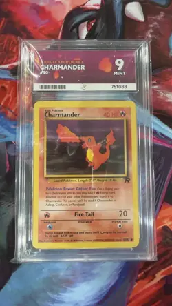 Pokemon Charmander Team Rocket Card 50/82 Ace Mint 9 Graded - Image 3