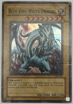 Blue-Eyes White Dragon - SKE-001 - Super Rare Unlimited - DAMAGED Yugioh - Image 3
