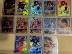 One Piece Alt Art Lot of 13 Raw Cards - Image 1