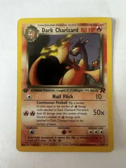 Dark Charizard Holo 4/82 Team Rocket 1st Edition Pokemon Card LP/NM - Image 1