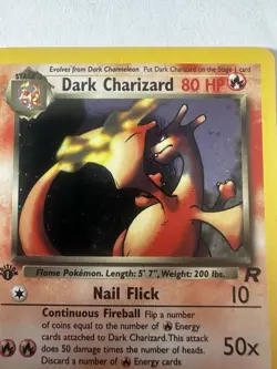 Dark Charizard Holo 4/82 Team Rocket 1st Edition Pokemon Card LP/NM - Image 2