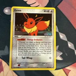 Eevee 55/115 EX Unseen Forces Stamped Reverse Holo Pokemon Card MP+ - Image 1