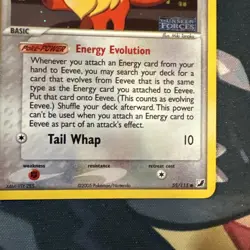 Eevee 55/115 EX Unseen Forces Stamped Reverse Holo Pokemon Card MP+ - Image 5