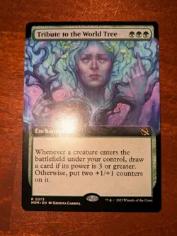 MTG: Tribute to the World Tree EXTENDED ART, NM March of the Machine Chase Card! - Image 1