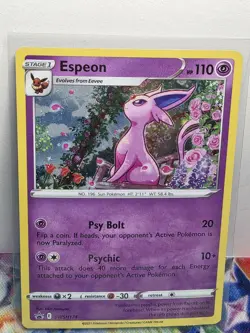 SWSH: Sword & Shield Promo Cards #SWSH174 Espeon Cosmic Holo - Image 1