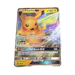Pokemon Pikachu GX Promo Holo SM232 Sm Basic 160 HP Electric Card - Image 1