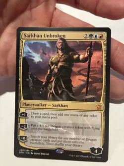 Sarkhan Unbroken Dragons of Tarkir Regular Card X1 MTG Magic - Image 1
