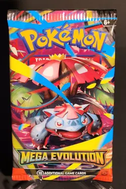 2025 Enhanced Mega Evolutions Pokemon Cards - 1 Pack - 10 Cards - Factory Sealed - Image 2