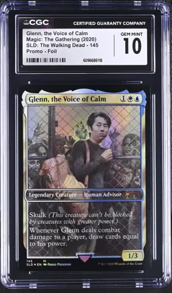 GLENN, THE VOICE OF CALM Secret Lair Foil Mythic CGC 10 MTG EDH [Nostalgium] - Image 1