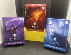 MTG Magic The Gathering 2024 Black Red Blue Welcome Deck Cards - NEW in Box Lot - Image 1