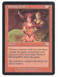 BURNING WISH, JUDGEMENT NM, RARE MAGIC: THE GATHERING, MTG - Image 1