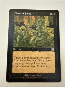 * * 1x Chain of Smog x1 * * Onslaught MTG LP Lightly Played - Image 1