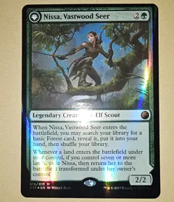 MTG Nissa, Vastwood Seer 015/015 From The Vault: Transform Foil Mythic Rare NM - Image 1