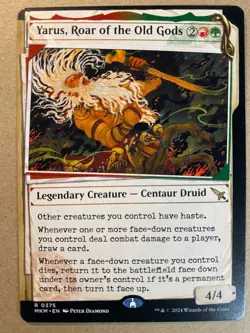 MTG 1x SHOWCASE Yarus, Roar of the Old Gods Murders at Karlov Manor Magic x1 NM - Image 1