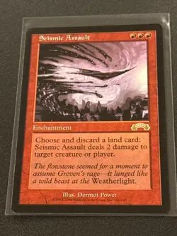 Exodus Seismic Assault MTG Magic the Gathering NM - Image 1