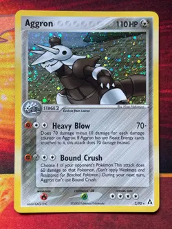 Aggron 2/92 Holo Rare - Pokemon ex Legend Maker - NM - Image 1