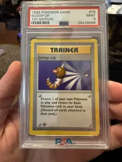 Scoop Up 1999 POKEMON BASE SET 1ST EDITION #78 PSA 9 - Image 1