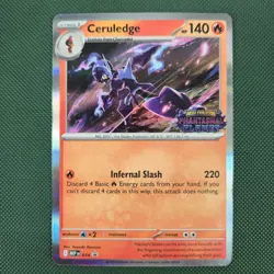 NM Ceruledge MEP 014 Phantasmal Flames Stamped Black Star Promo Pokemon Card - Image 1