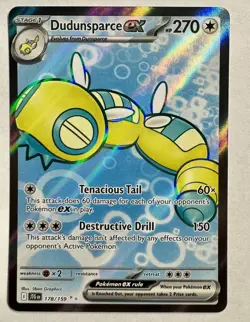 Pokemon Dudunsparce 178/159 Sv09: Journey Together Full Art Ultra Rare Holo - Image 1