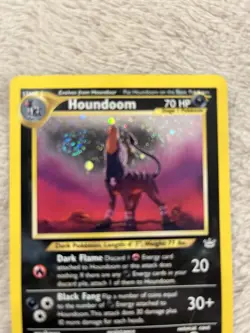 Pokemon TCG Houndoom Neo Revelation Holo Card 8/64 Unlimited Rare HP - Image 4