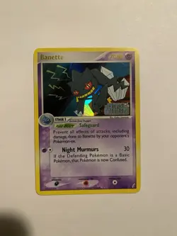 2006 Pokemon EX Crystal Guardians Banette Reverse Holo #1/100 - NM - Image 1