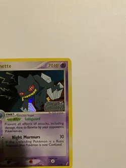 2006 Pokemon EX Crystal Guardians Banette Reverse Holo #1/100 - NM - Image 3