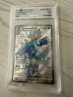 Pokemon SV Black Star Promo Quaquaval EX 084 AGS Legendary 10 Full Art Holo 2024 - Image 2
