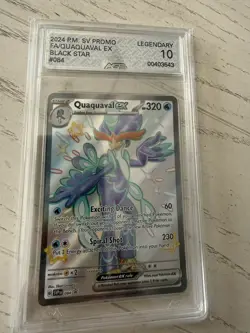 Pokemon SV Black Star Promo Quaquaval EX 084 AGS Legendary 10 Full Art Holo 2024 - Image 4
