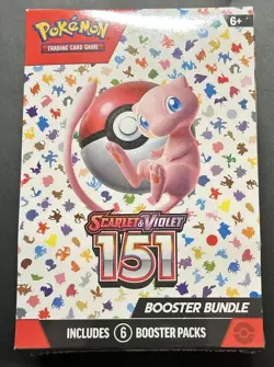 NEW Pokemon TCG Scarlet & Violet 151 Booster Bundle SEALED Box 6 Booster Packs - Image 1
