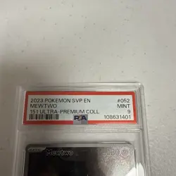 2023 POKEMON SVP EN-SV BLACK STAR PROMO 151 ULTRA-PREM COLL #052 MEWTWO PSA 9 - Image 2