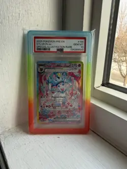 Pokemon Prismatic Evolutions Sylveon ex 156/131 PSA 10 - Guard Included - Image 1