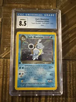 Pokemon TCG Dark Blastoise Holo Rare 1st Edition CGC 8.5 - Image 1