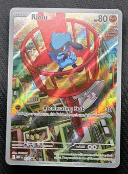 Pokemon TCG - Promo Riolu - MEP 10 - Mega Evolutions Near Mint Black Star Promo - Image 1