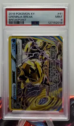 2016 Pokemon XY Greninja Break #41 Breakpoint PSA 9 MINT - Image 1