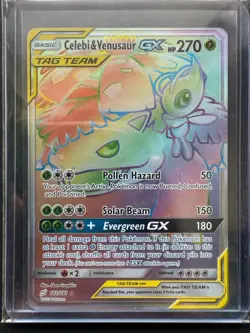 Pokemon Celebi & Venusaur GX Tag Team Rainbow 182/181 Team Up - Image 1