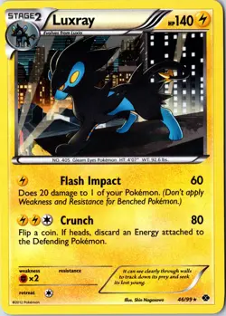 Pokemon tcg: Next Destinies Luxray #46/99 Holo - NM Holo Rare .VO5 - Image 1