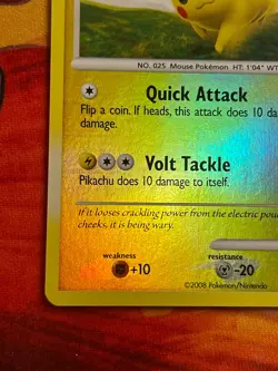 Pikachu [Platinum Stamped] 070/100 Burger King Reverse Holo - Pokemon Platinum - Image 4