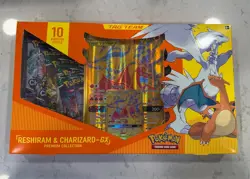 Pokemon TCG Reshiram & Charizard-GX Premium Collection 10 Booster Packed SEALED - Image 1
