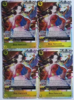 One Piece OPTCG Boa Hancock OP14-112 SR Playset (4) NM - Image 1